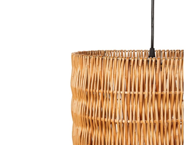 Lámpara de mimbre