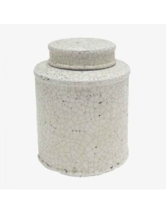 Bote blanco craquelado