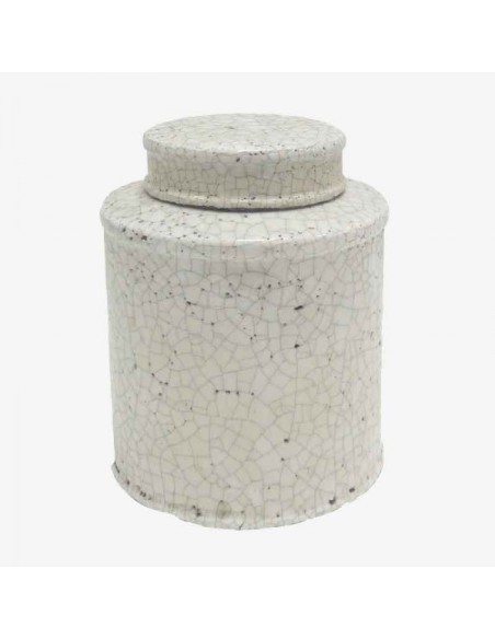 Bote blanco craquelado