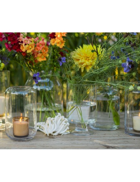 Portavelas vidrio Frida Ø15X25