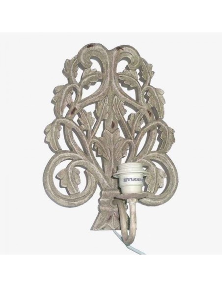 Aplique ramas blanco viejo