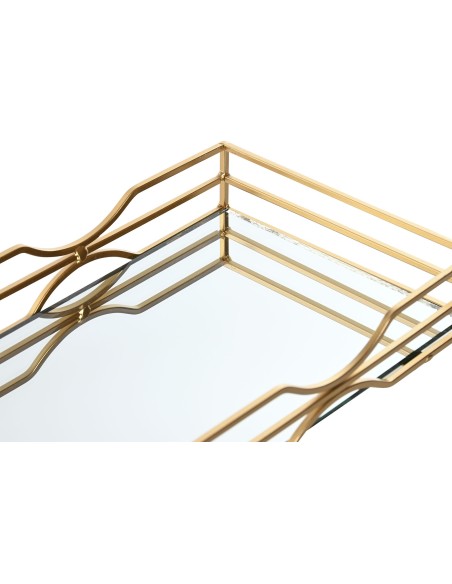 Bandeja Metálica Dorada