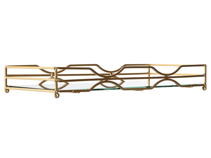 Bandeja Metálica Dorada