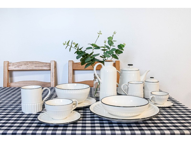 Juego 6 tazas de porcelana