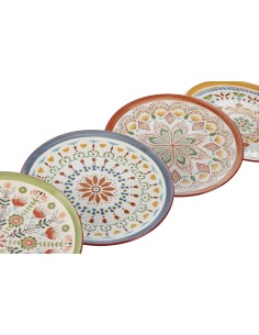 Set 4 platos surtidos mándala 26,5 cm