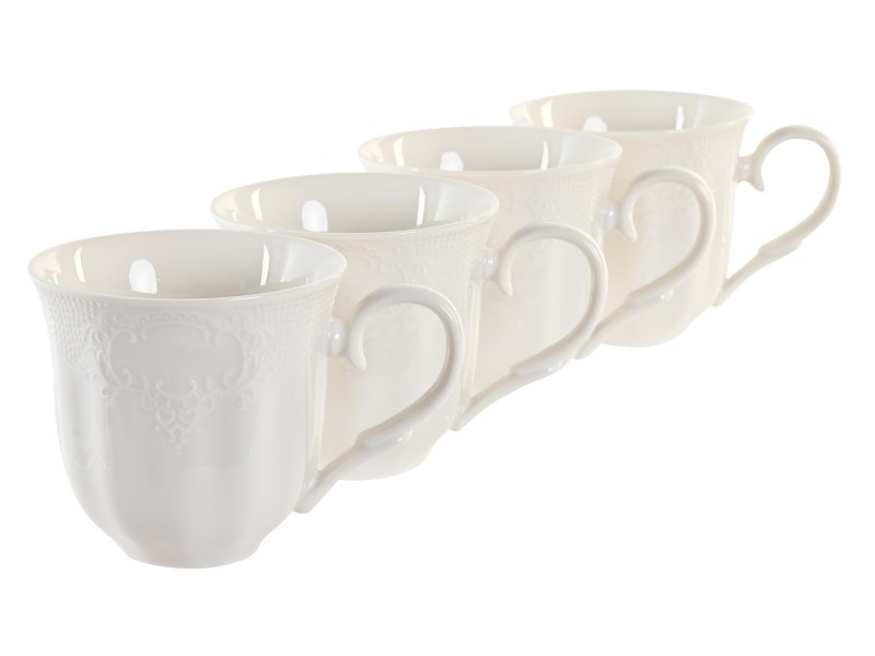 Set 4 mug con soporte