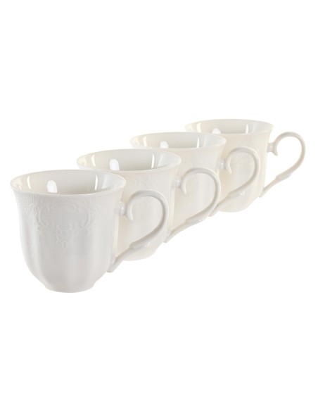 Set 4 mug con soporte