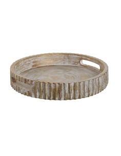 Bandeja de mango decapada dorada