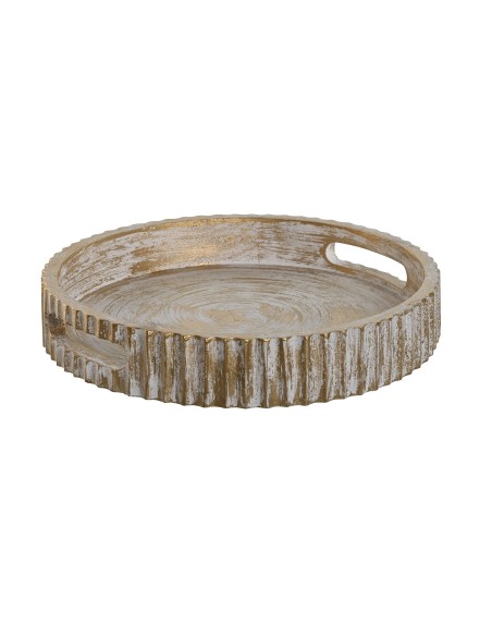 Bandeja de mango decapada dorada