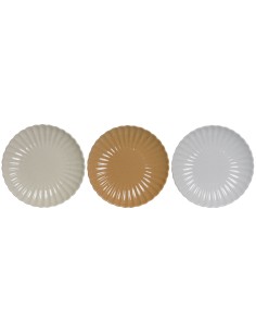 Set 3 platos jaspeados 20 cm