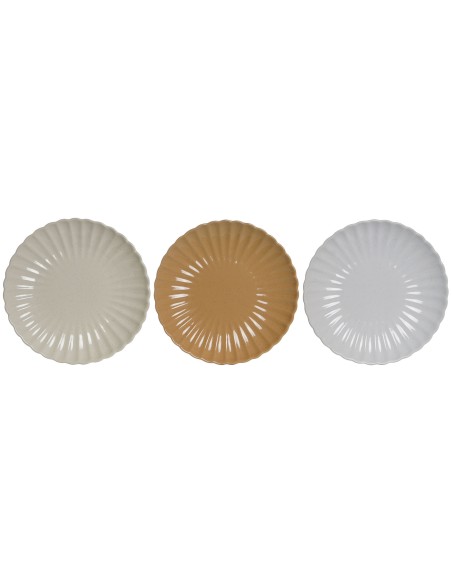 Set 3 platos jaspeados 20 cm