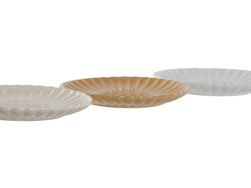 Set 3 platos jaspeados 20 cm