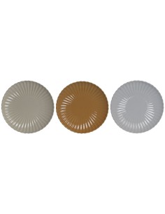 Set 3 platos jaspeados 26 cm