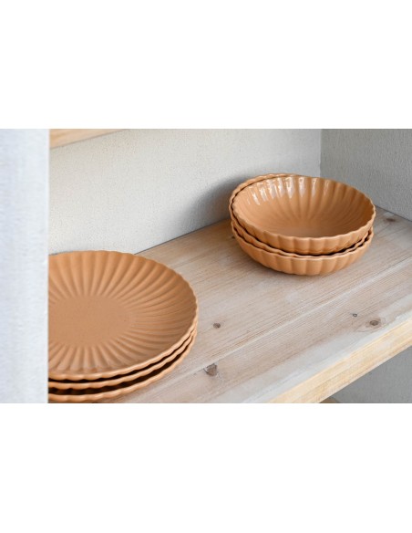 Set 3 platos jaspeados 26 cm