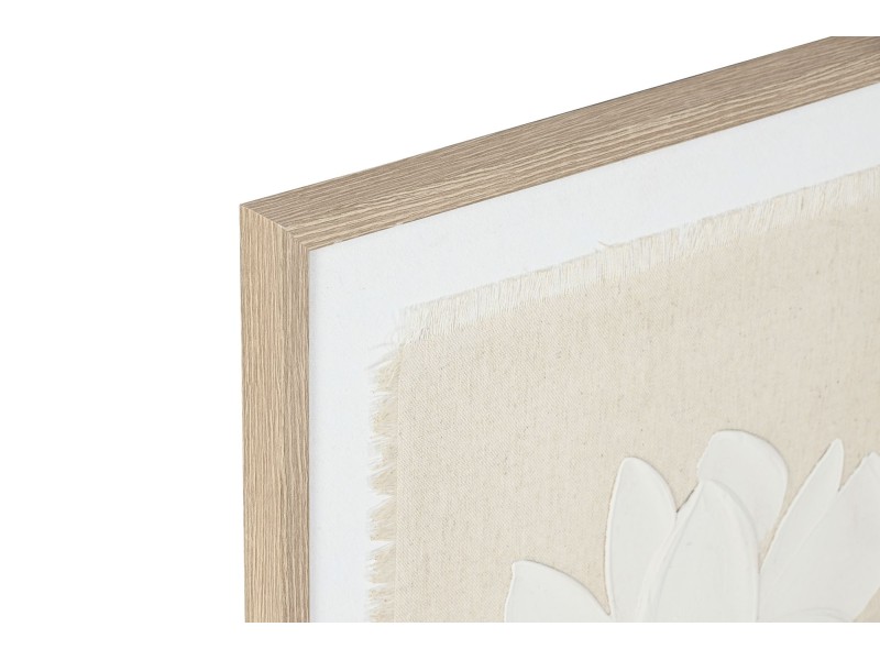 Juego de 4 cuadros lienzo lino