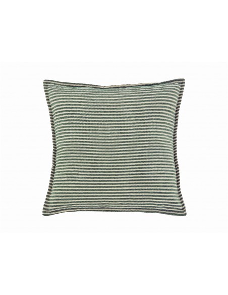 Cojín líneas verde