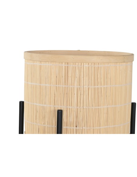 Maceteros de bambú con soporte