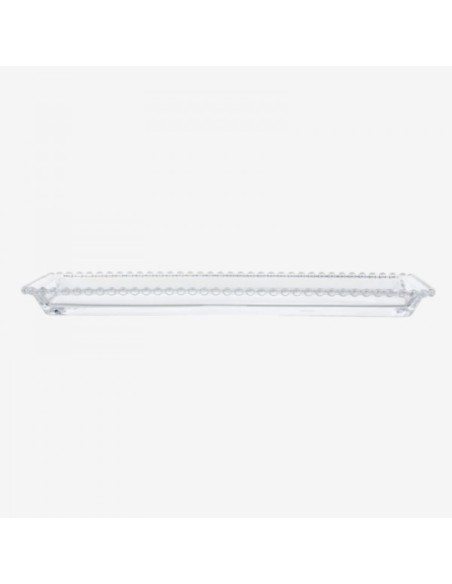 Bandeja rectangular de cristal bolitas