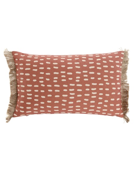 Cojín 50x30 con flecos