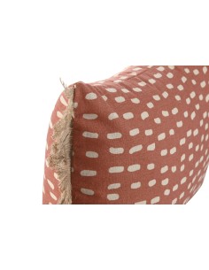 Cojín 50x30 con flecos 2