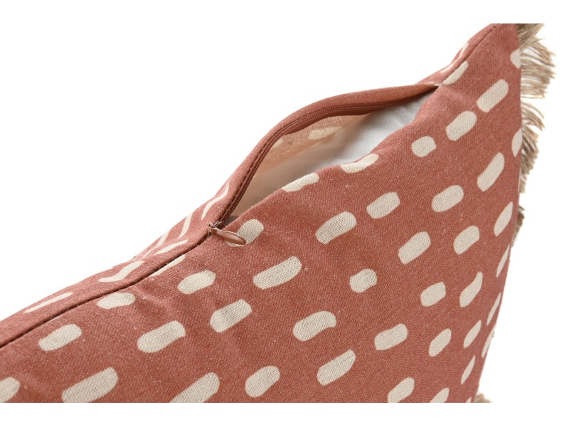 Cojín 50x30 con flecos