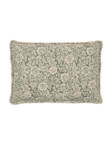 Cojín flores verdes 60x40