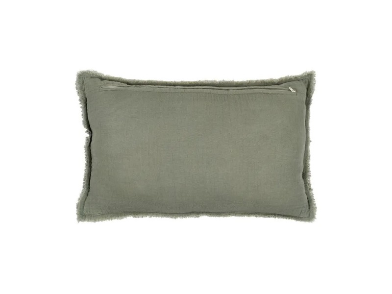 Cojín verde algodón