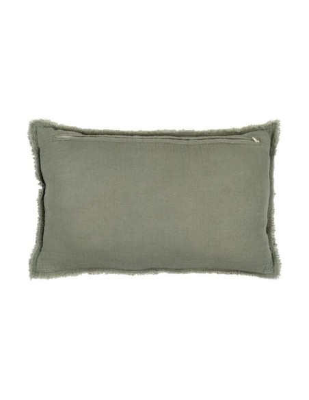 Cojín verde algodón