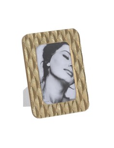 Portafotos 10x15 hojas oro