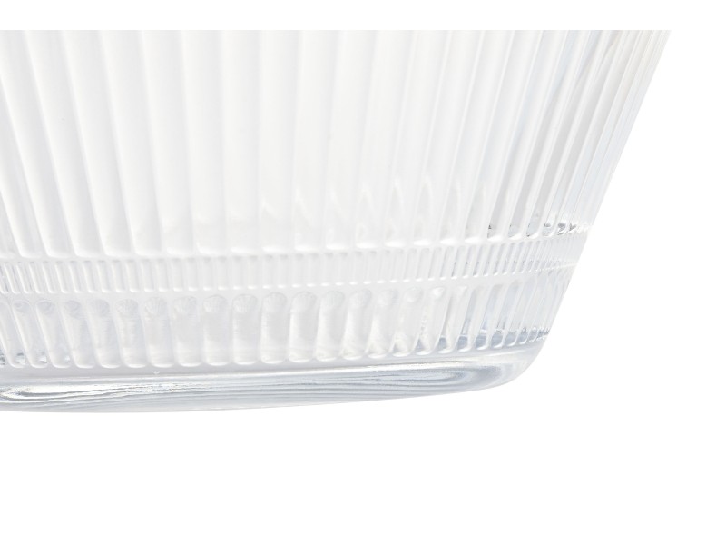 Ensaladera cristal rayado