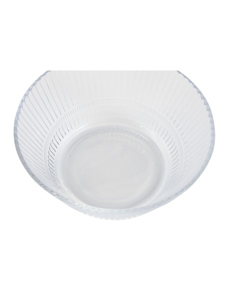 Ensaladera cristal rayado