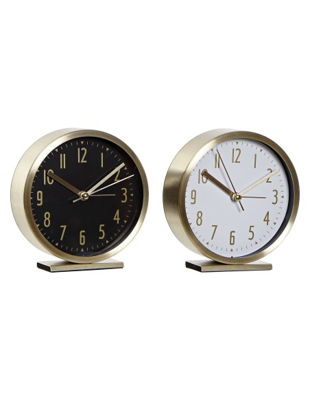 Reloj despertador dorado