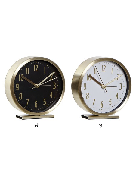 Reloj despertador dorado