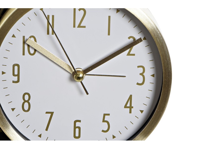 Reloj despertador dorado