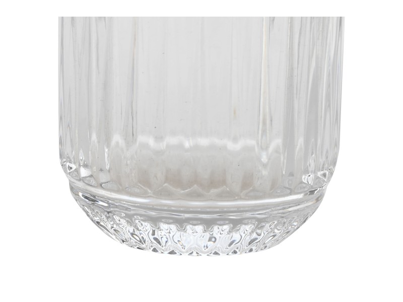 Juego de 6 vasos rayados