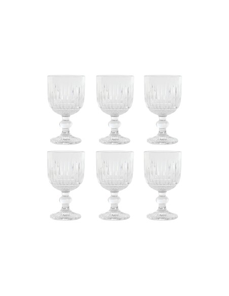 Juego de copas rayadas 260 ml