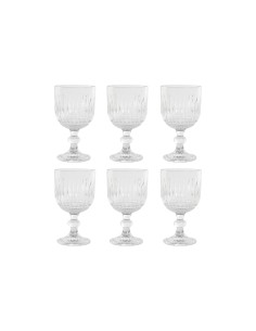 Juego de copas rayadas 380 ml