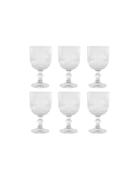 Juego de copas rayadas 380 ml