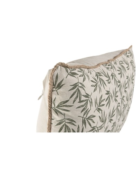 Cojín hojas verdes
