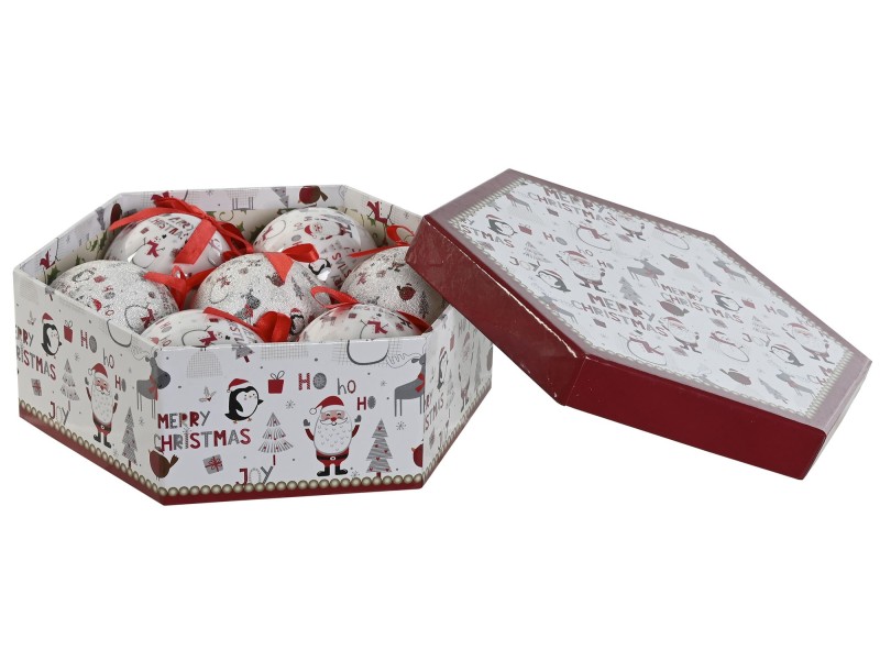 Juego 7 bolas navidad