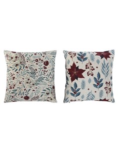 Cojín flores navidad