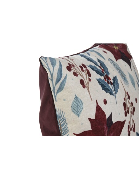 Cojín flores navidad