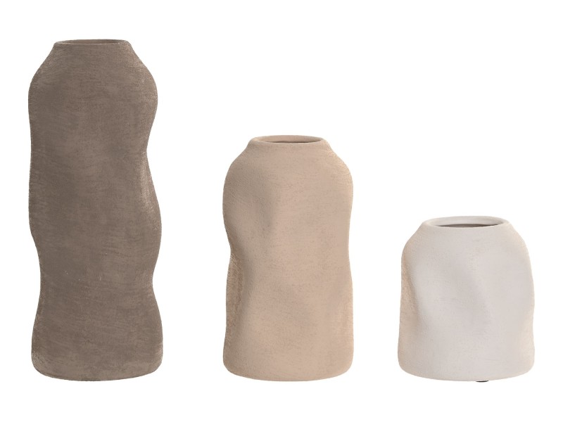 Juego de jarrones gres