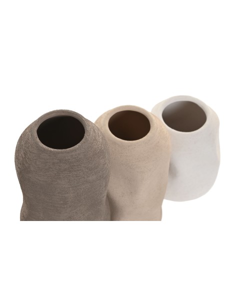 Juego de jarrones gres