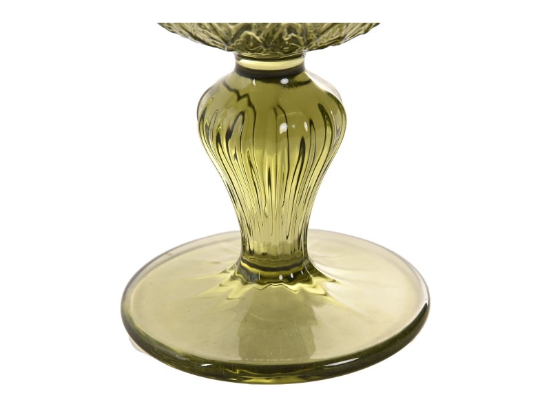 Juego de copas hoja verde