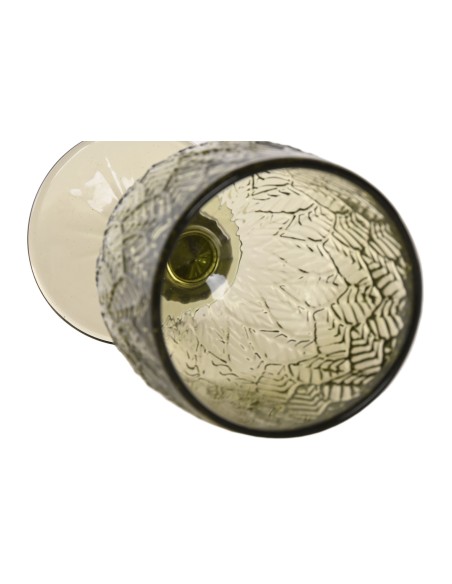 Juego de copas hoja verde