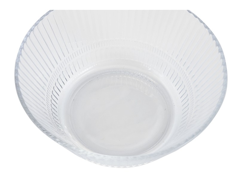 Ensaladera cristal rayado