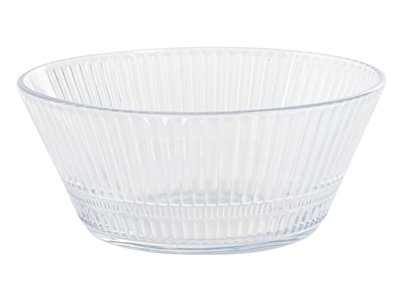 Ensaladera cristal rayado