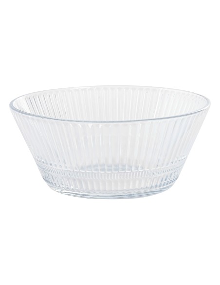 Ensaladera cristal rayado