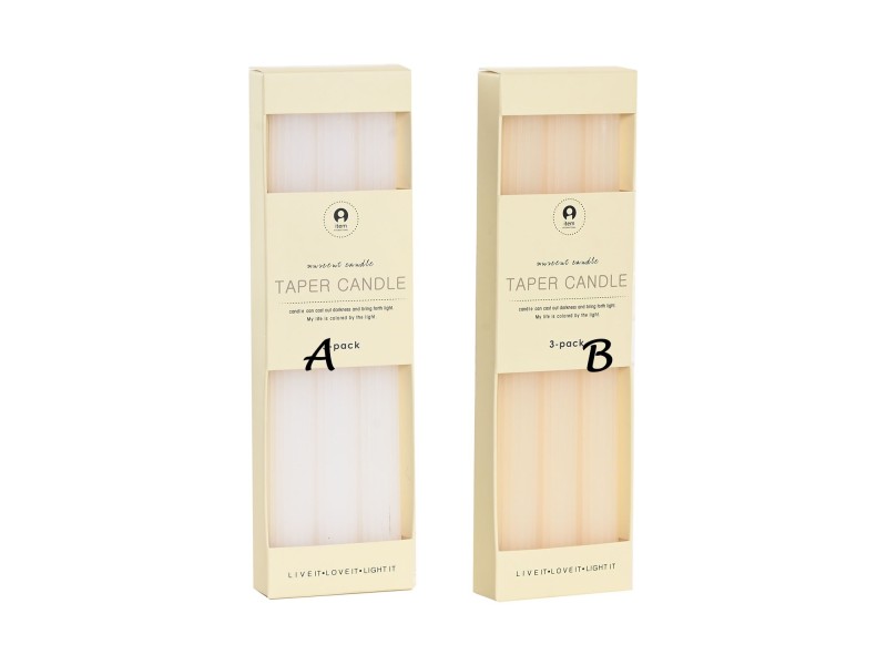 Set 3 velas parafina